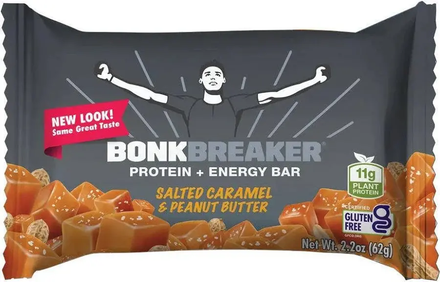 Bonk Breaker Salted Caramel & Peanut Butter Protein + Energy Bar - Single 1