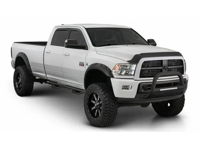 Bushwacker 3.5" Wide Max Coverage Flares Oe Matte Black Suitable For Dodge Ram 2500 3500 1