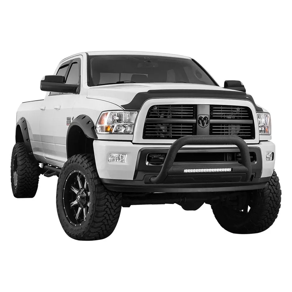 Bushwacker 3.5" Wide Max Coverage Flares Oe Matte Black Suitable For Dodge Ram 2500 3500 2