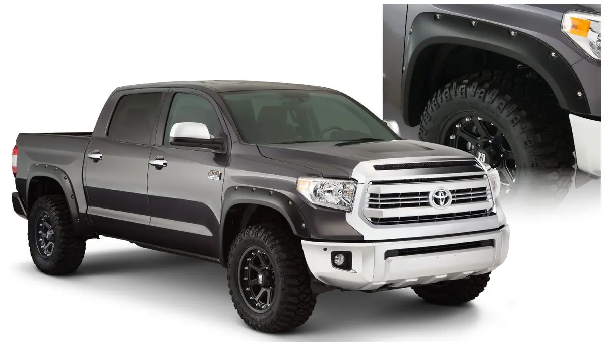 Bushwacker Flares Pocket Bolt Finish Suitable For 2014-2021 Toyota Tundra. 2