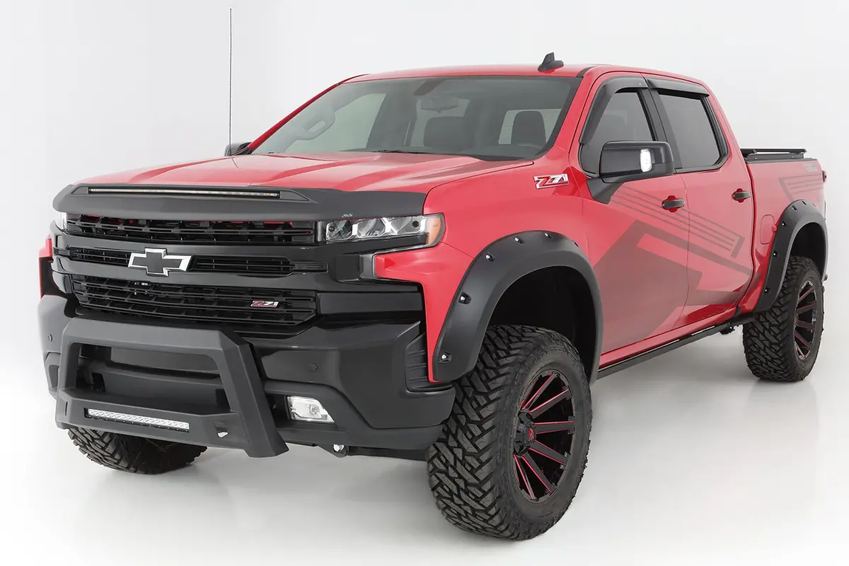 Bushwacker Pocket Flares Suitable For Chevy Silverado 1500 2019+ 1