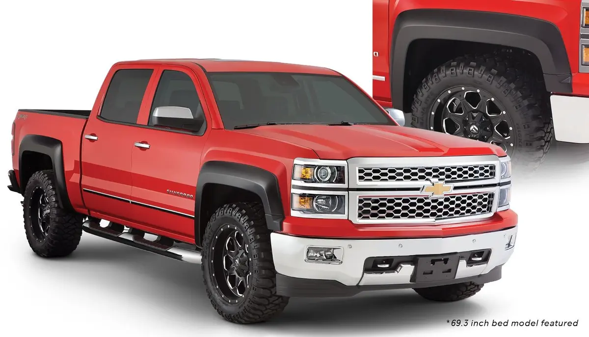 Bushwacker Smooth Extend Flares Suits Silverado  2500 3500 Hd 2015-2019 1