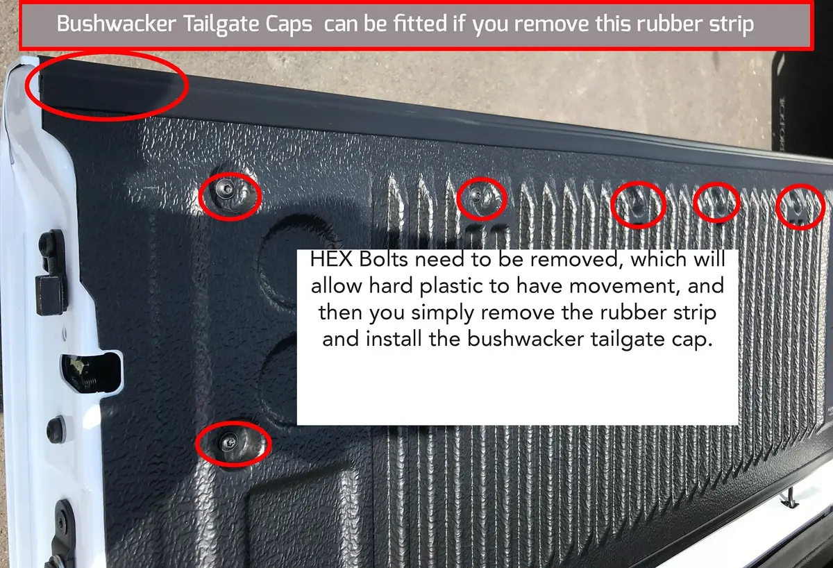 Bushwacker Tailgate Protection Suits For Ford Ranger Px 2011 - 2022 2