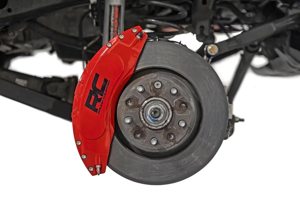 Caliper Covers | Front And Rear | Red | Non-Sport | Jeep Gladiator Jt (20-24)/Wrangler Jl (18-24 1