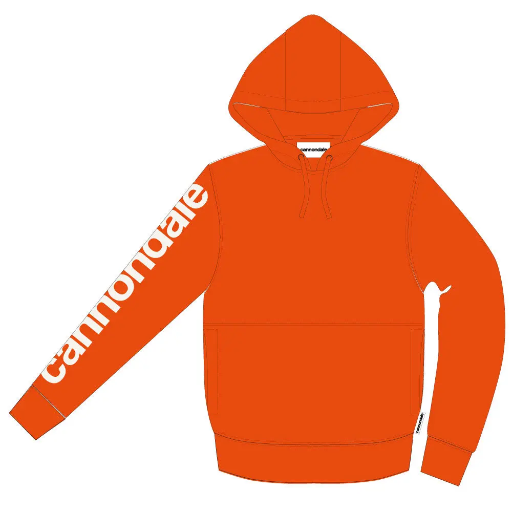 Cannondale Hoodie Orange Oversize Logo 1