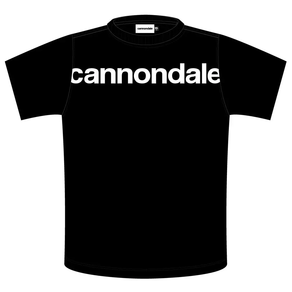 Cannondale Tee Shirt Black Oversize Logo 1