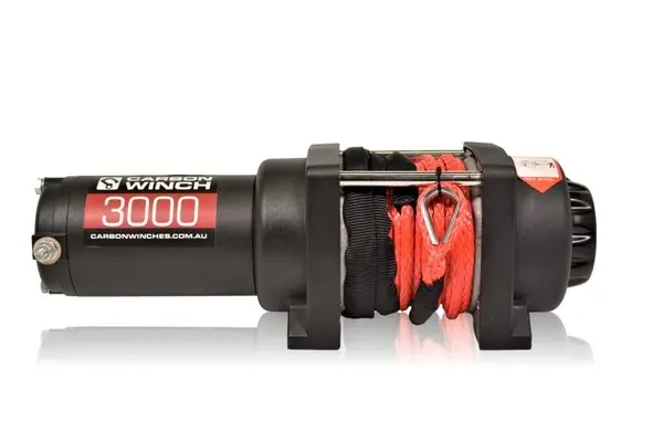 Carbon 3.0K 3000Lb Utility Trailer Atv Quad Bike Electric Winch 1