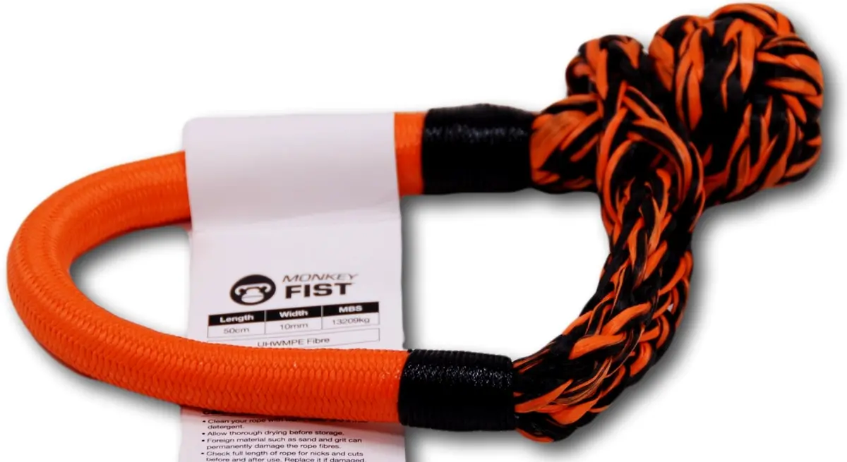 Carbon Offroad Monkey Fist 15T Synthetic Soft Shackle - Orange 1