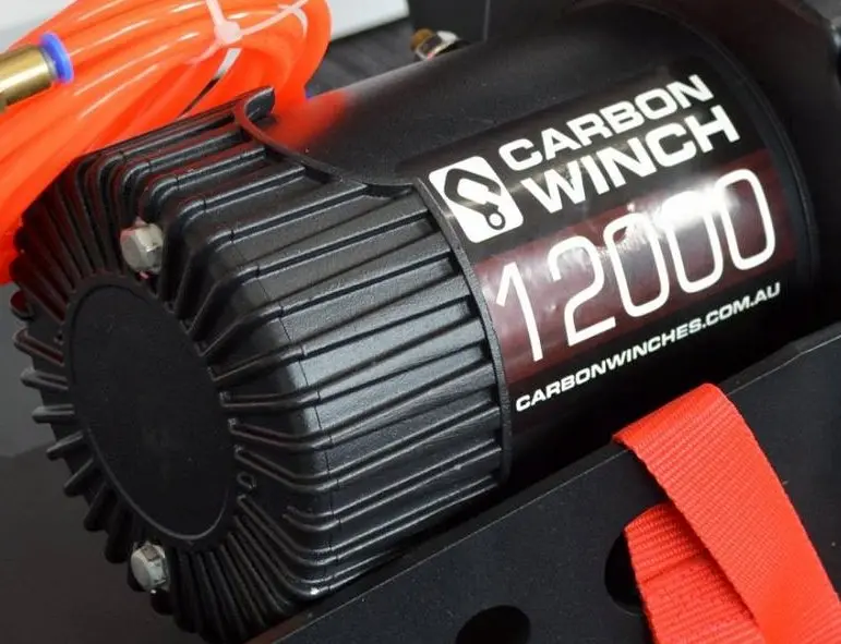 Carbon Winch 12V Winch Motor To Suit V1 12K And 95P Models With Drum Endplate And Brake Unit Complete 1