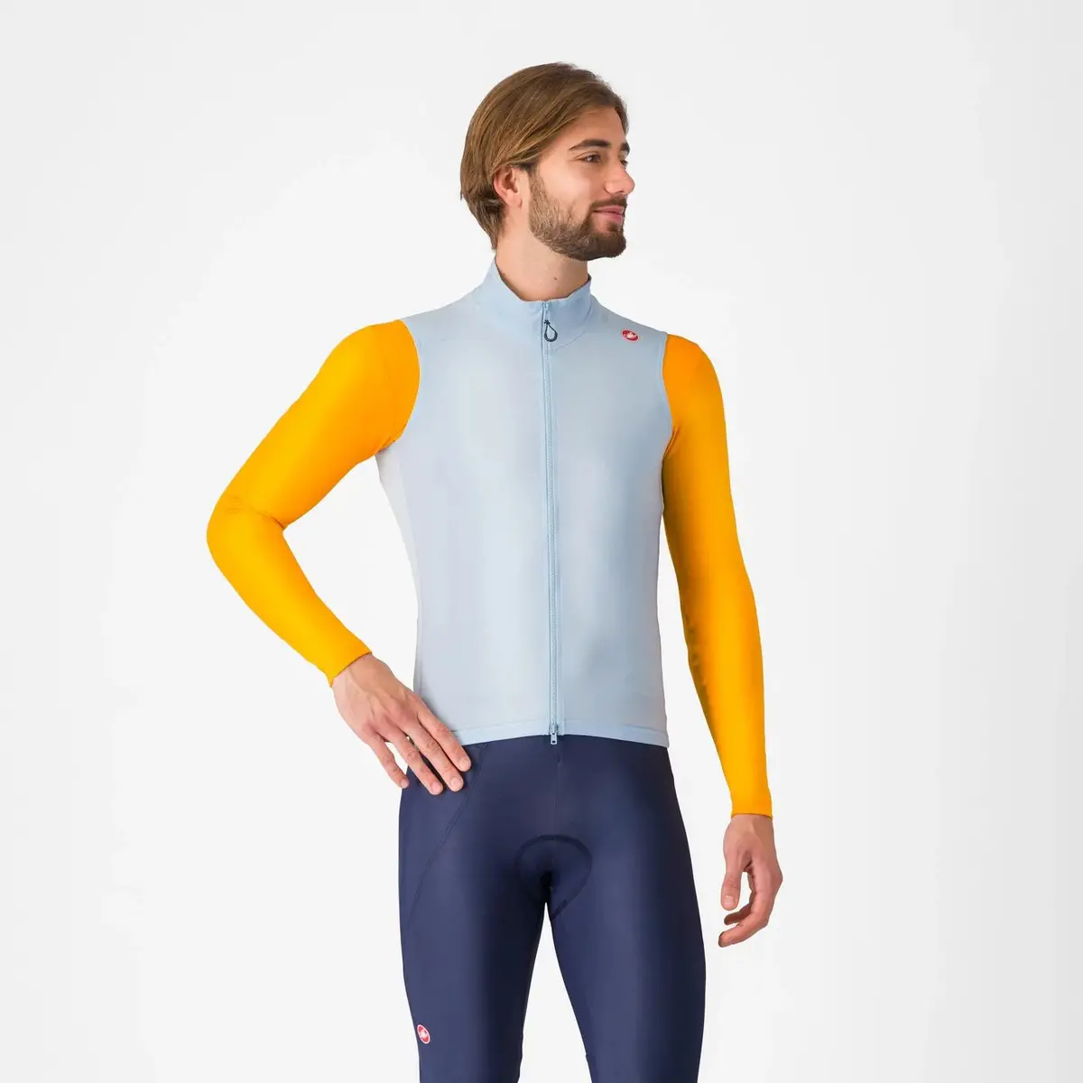 Castelli Espresso Vest - Winter Sky/Dark Grey 1