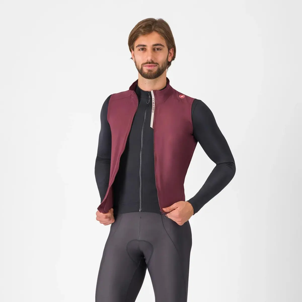 Castelli Espresso Vest - Deep Bordeaux 1