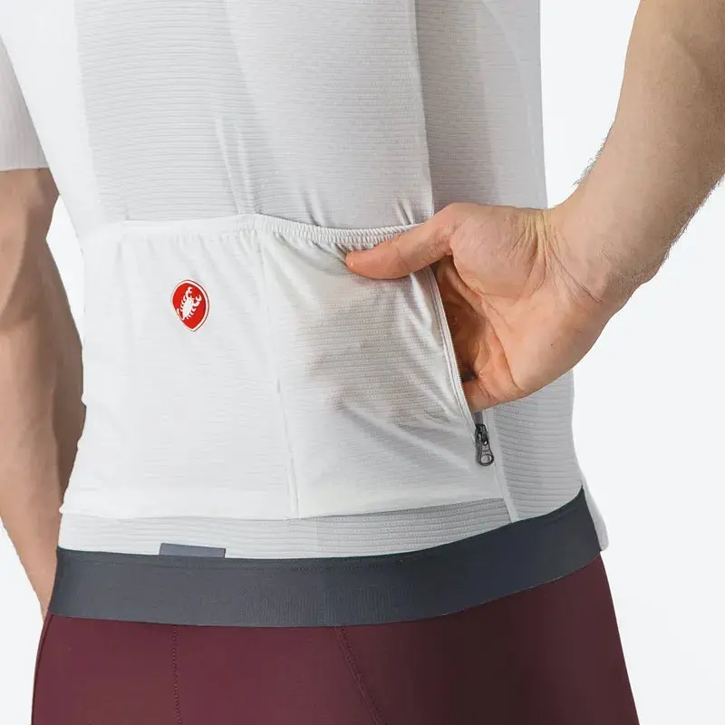 Castelli Espresso Men's Cycling Jersey - Ivory/Dark Gray 4