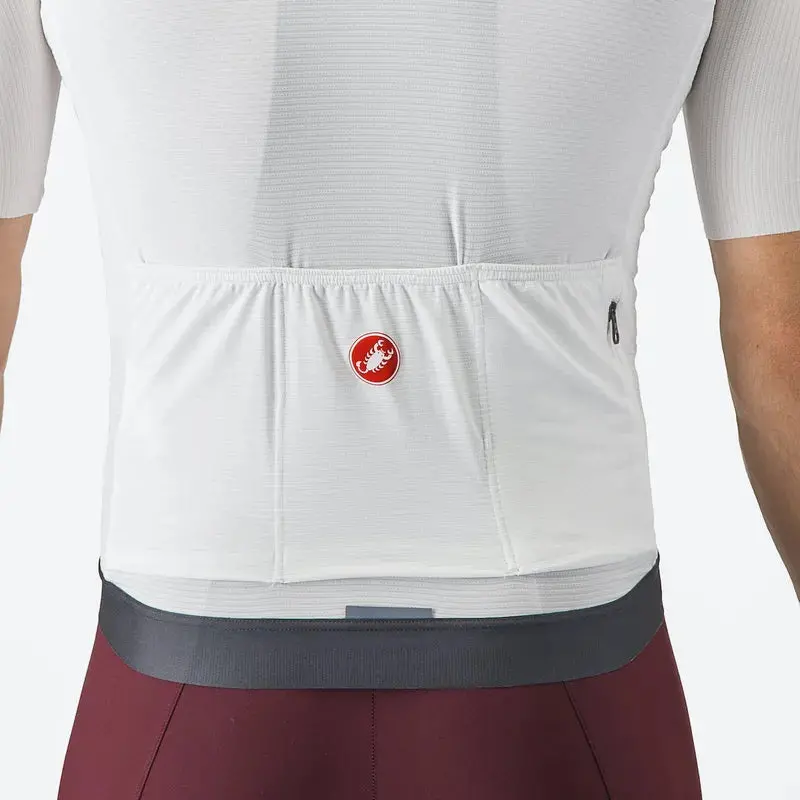 Castelli Espresso Men's Cycling Jersey - Ivory/Dark Gray 3