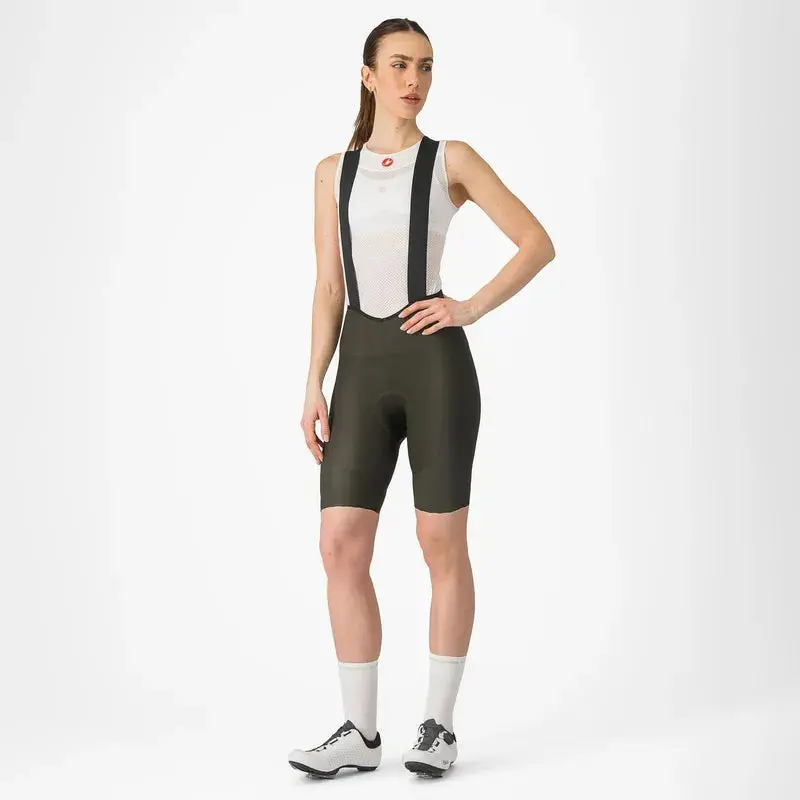 Castelli Espresso Dt Women's Bibshort - Deep Green 1