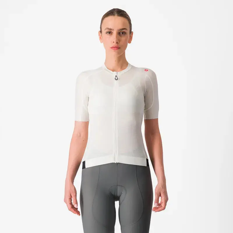 Castelli Espresso Women's Cycling Jersey - Ivory/Dark Gray 1