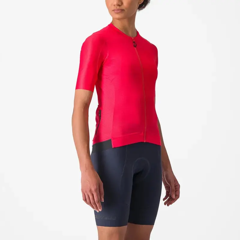 Castelli Espresso Women's Jersey - Hibiscus/Dark Grey 3