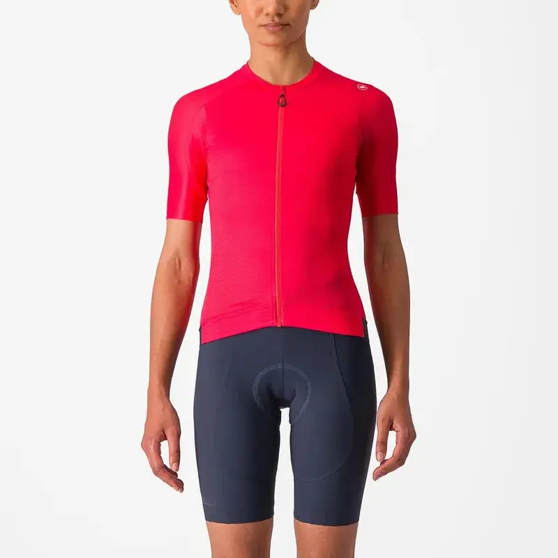 Castelli Espresso Women's Jersey - Hibiscus/Dark Grey 1