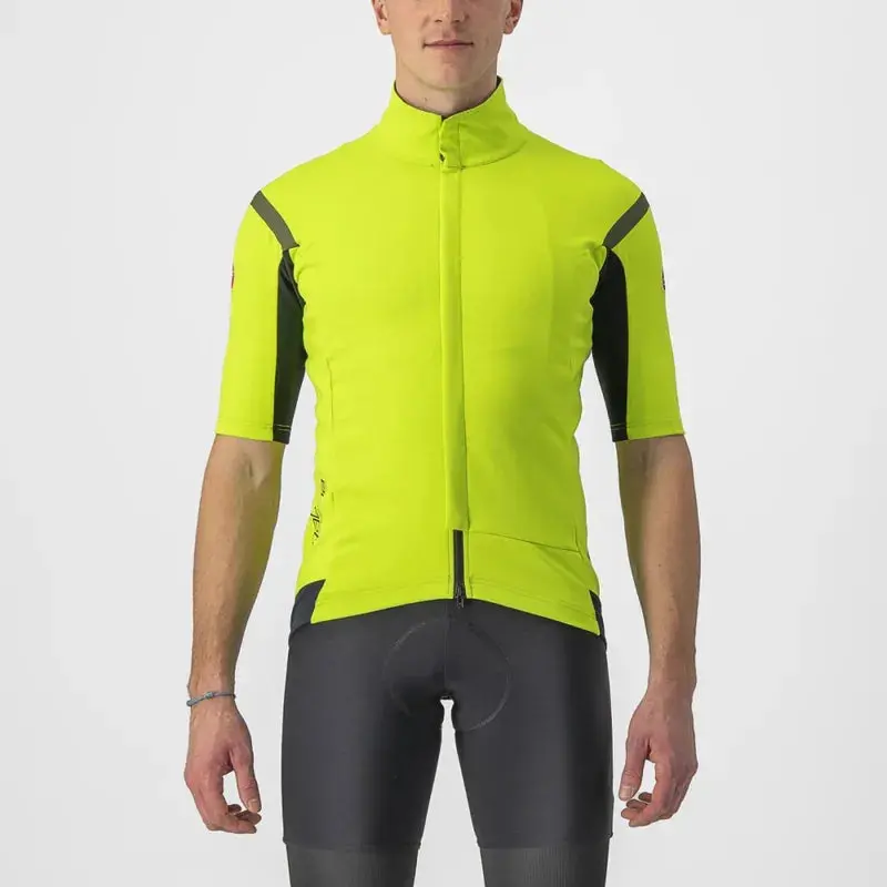 Castelli Gabba Ros 2 Men's Jacket - Electric Lime/Dark Grey 1