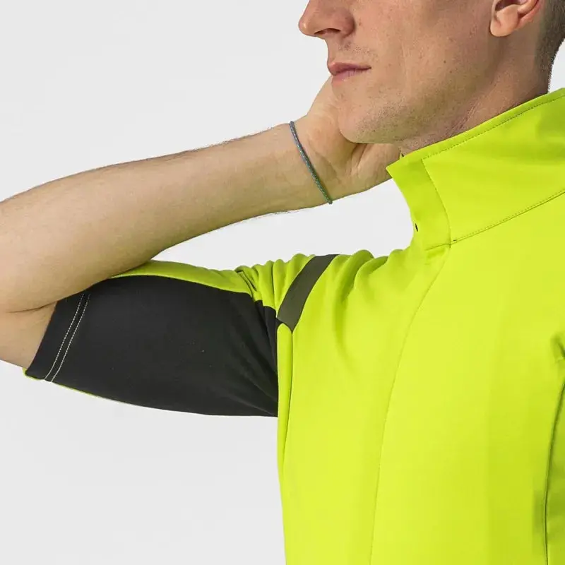 Castelli Gabba Ros 2 Men's Jacket - Electric Lime/Dark Grey 6