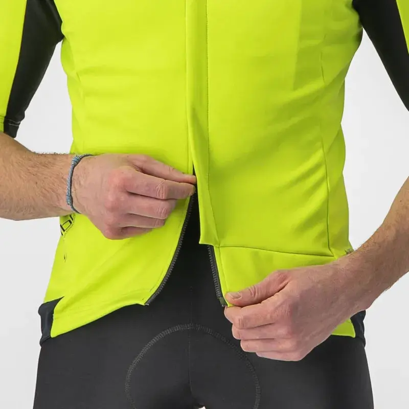 Castelli Gabba Ros 2 Men's Jacket - Electric Lime/Dark Grey 5