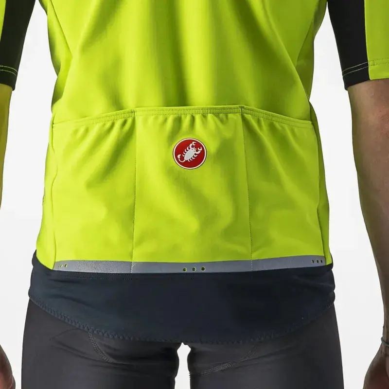 Castelli Gabba Ros 2 Men's Jacket - Electric Lime/Dark Grey 3