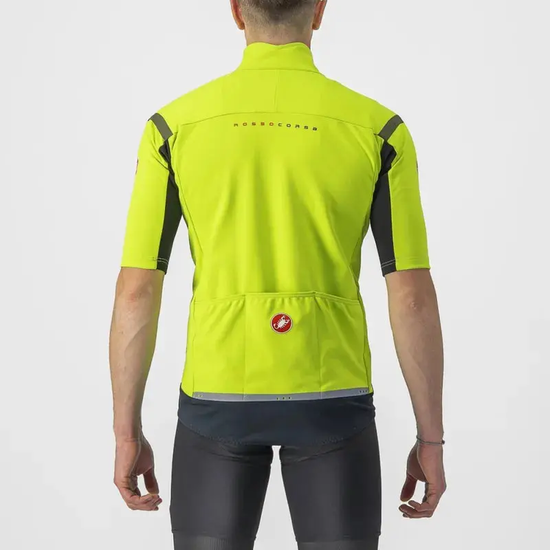 Castelli Gabba Ros 2 Men's Jacket - Electric Lime/Dark Grey 2