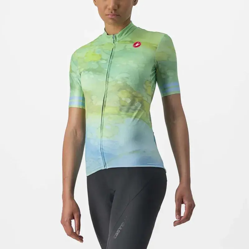 Castelli Marmo Jersey Women's - Multicolour Baby Blue 1