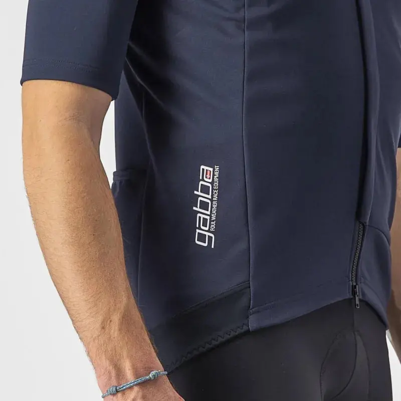 Castelli Gabba Ros 2 Men's Cycling Jacket - Belgian Blue/Silver Reflex 4