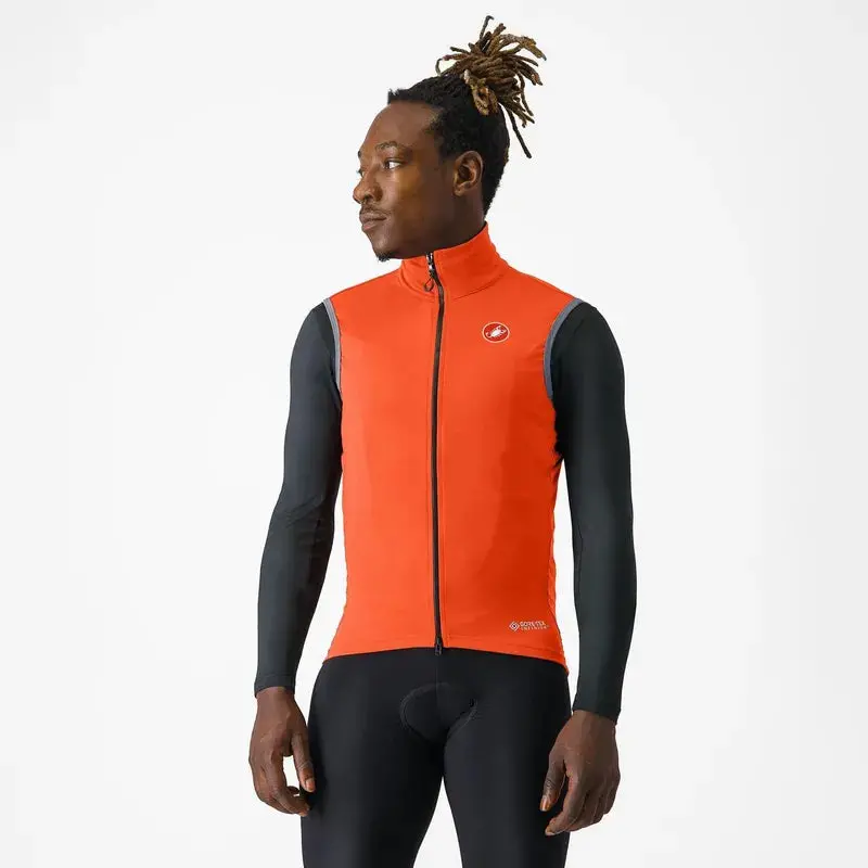 Castelli Perfetto Ros 2 Men's Cycling Vest - Brilliant Orange 1