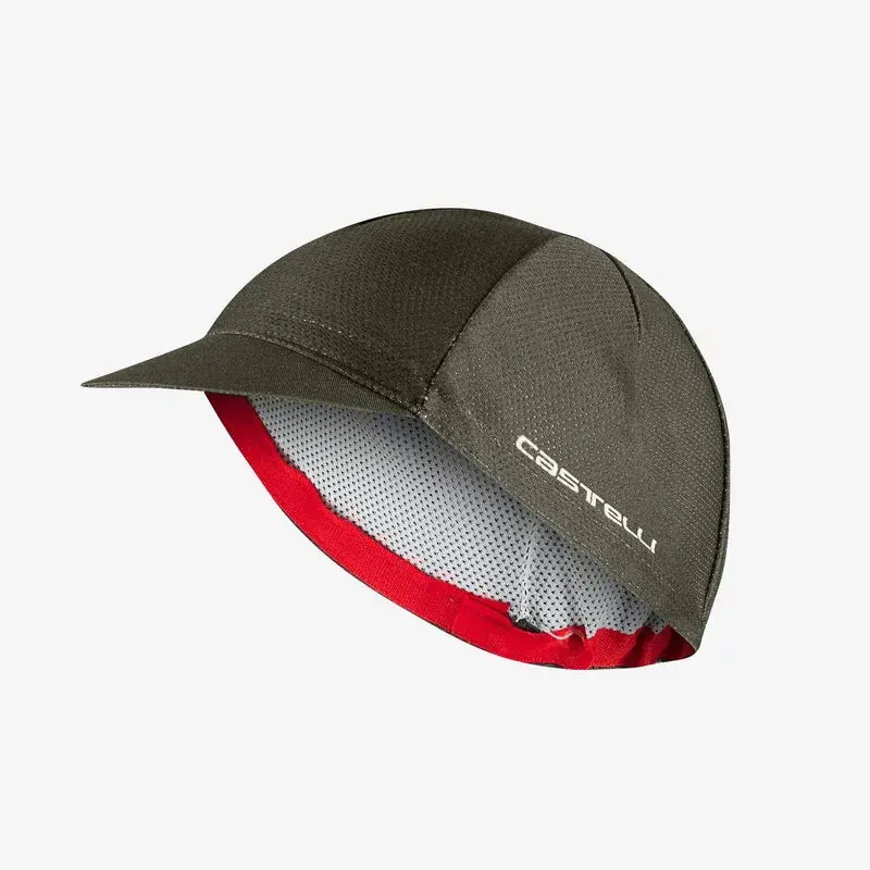 Castelli Rosso Corsa Cycling Cap - Deep Green 1