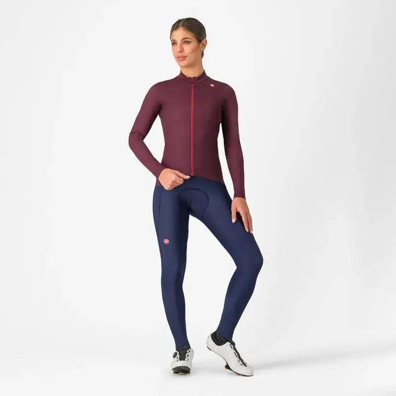 Castelli Espresso Thermal Women's Jersey - Deep Bordeaux 1