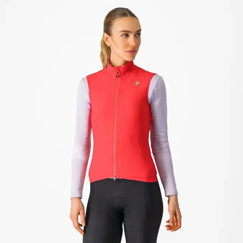 Castelli Espresso Women's Cycling Vest - Hibiscus 1