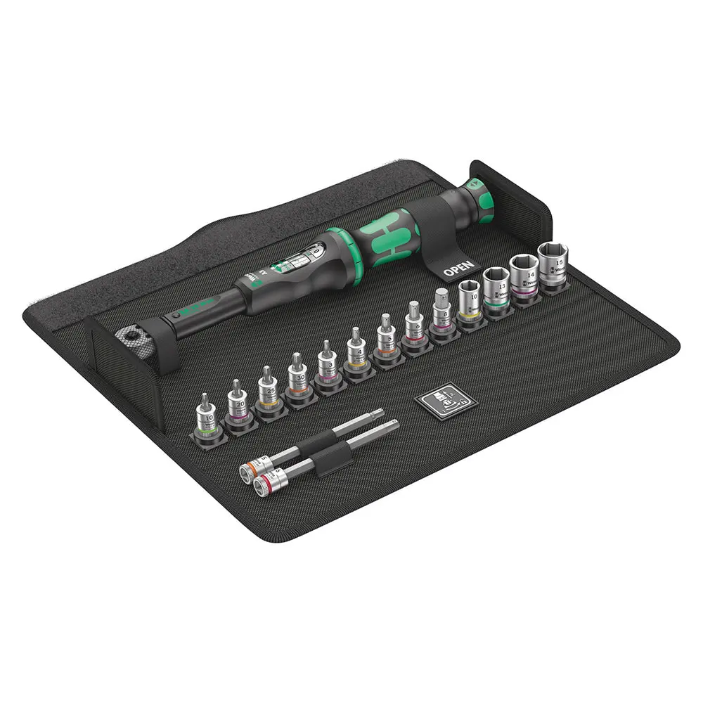 Wera Bicycle Set Torque 1 - Click Torque 1/4" 2.5-25 Nm 16 Piece Set 1