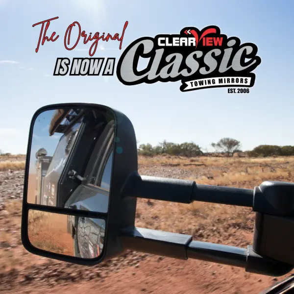 Clearview Towing Mirrors [Classic, Pair]- Toyota Landcruiser 200 Series 2007 – Aug 2015, Toyota Landcruiser 200 Series Sep 2015 – 2021, Lexus Lx 570 2007 – Aug 2015, Lexus Lx 570 Sep 2015 – 2021 1