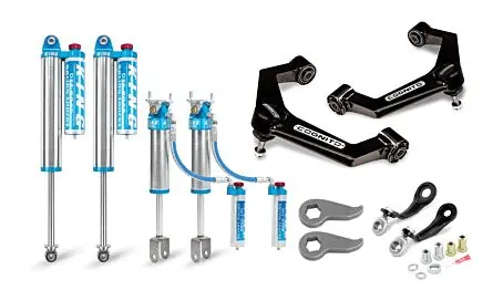 Cognito 3-Inch Elite King 2.5 Reservoir Shocks For 20-24 Silverado 2500 1