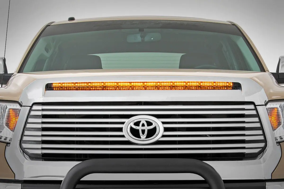 Led Light Kit | Hood Bulge | 40" White/Amber Strip | Toyota Tundra (14-21) 1