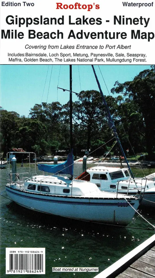 Gippsland Lakes - Ninety Mile Beach Map 1
