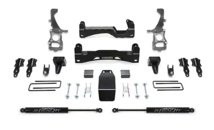 6″ Lift Kit W/ Front Stock Coilover Spacers & Rear Stealth Shocks – K2371m 1