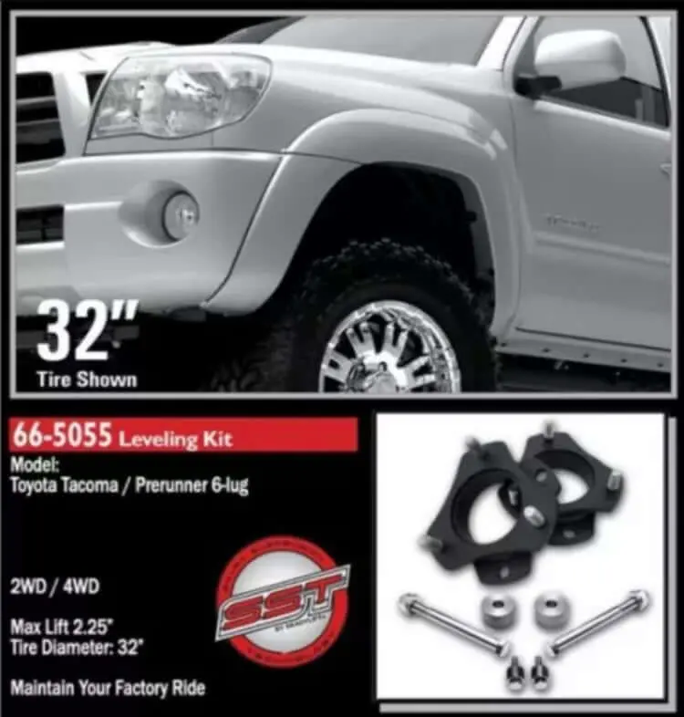 Readylift 2005-2023 Toyota Tacoma/Prerunner 2.25In. Front Leveling Kit 66-5055 1