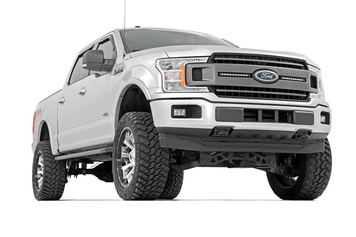 Led Light Kit | Grille Mount | 10" Black Slimline Pair | Ford F-150 (18-20) 2