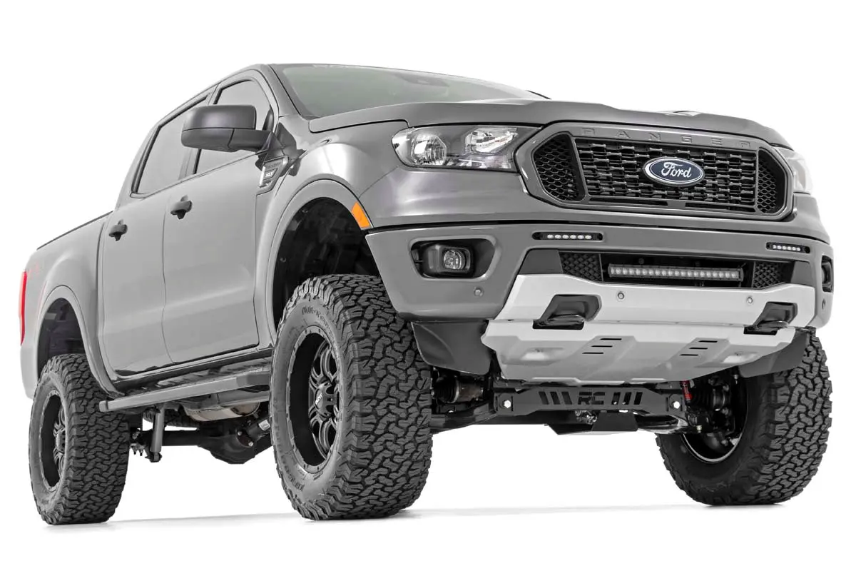 Led Light Kit | Bumper Mount | 6" Black Slimline Pair | Ford Ranger (19-23) 2