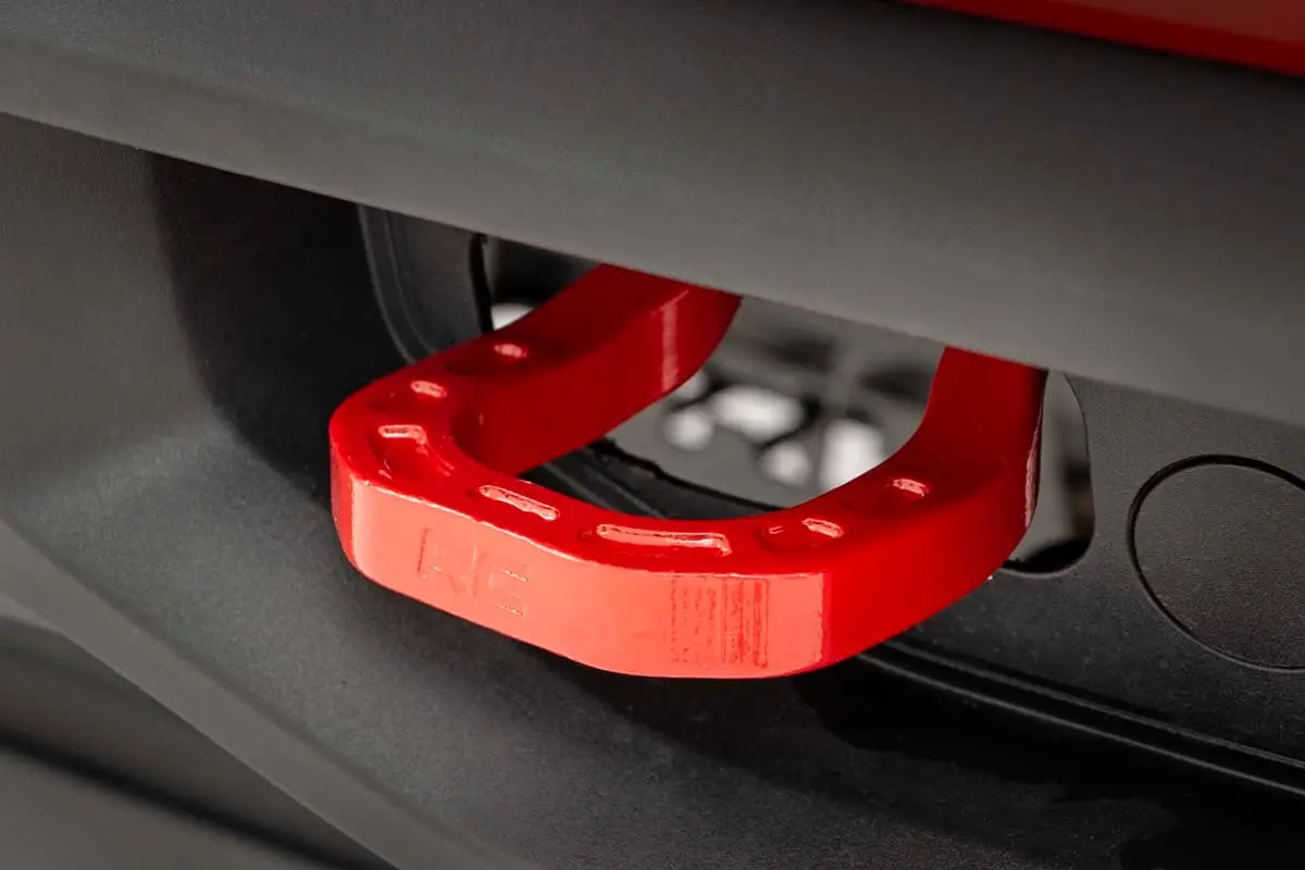 Tow Hooks | Forged | Red | Chevy Silverado 1500 2Wd/4Wd (2019-2025 & Classic) 2