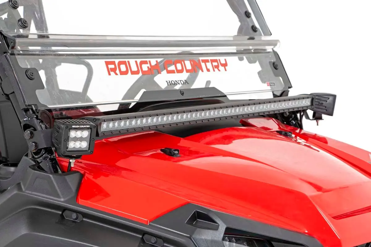 Led Light Kit | Cage Mount | 2" Black Pair | Honda Pioneer 1000 1
