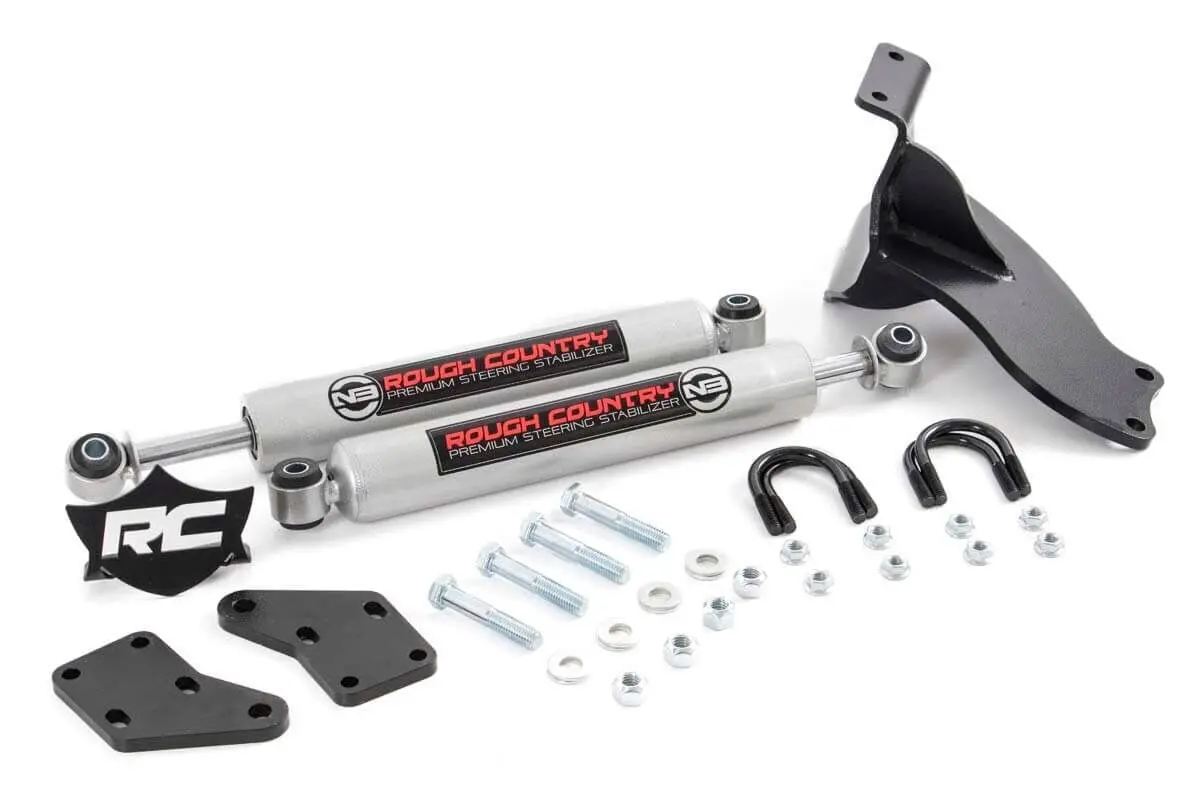 N3 Steering Stabilizer | Dual | 2.5-8 Inch Lift | Ram 2500 (14-25)/3500 (13-25) 2