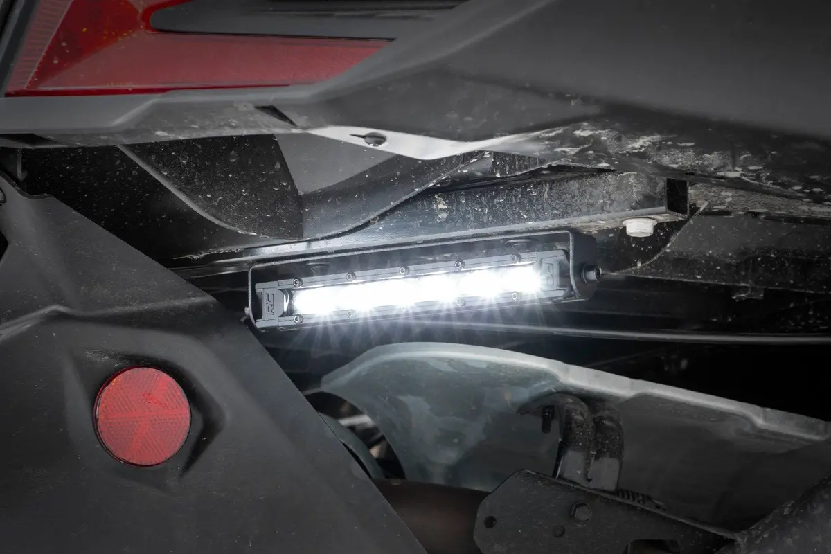 Led Light Kit | Tail Light Mount | 6" Black Slimline Pair | Can-Am Maverick X3 1