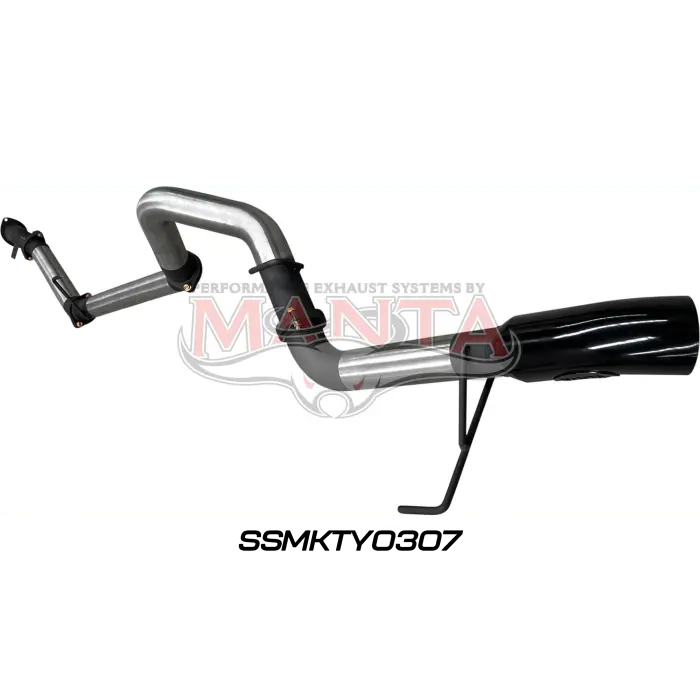 Manta Toyota Landcruiser 300 Series V6 3In Dpf Back Without Mufflers, Black 4In Tip 1