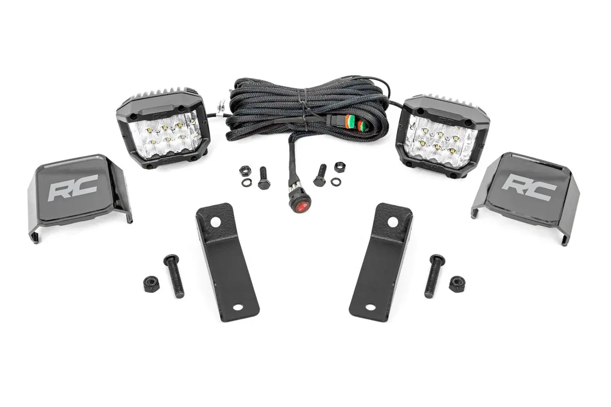 Led Light Kit | Rear Mount | 2" Chrome Pair | Wide Angle | Can-Am Maverick Sport 1000R 1