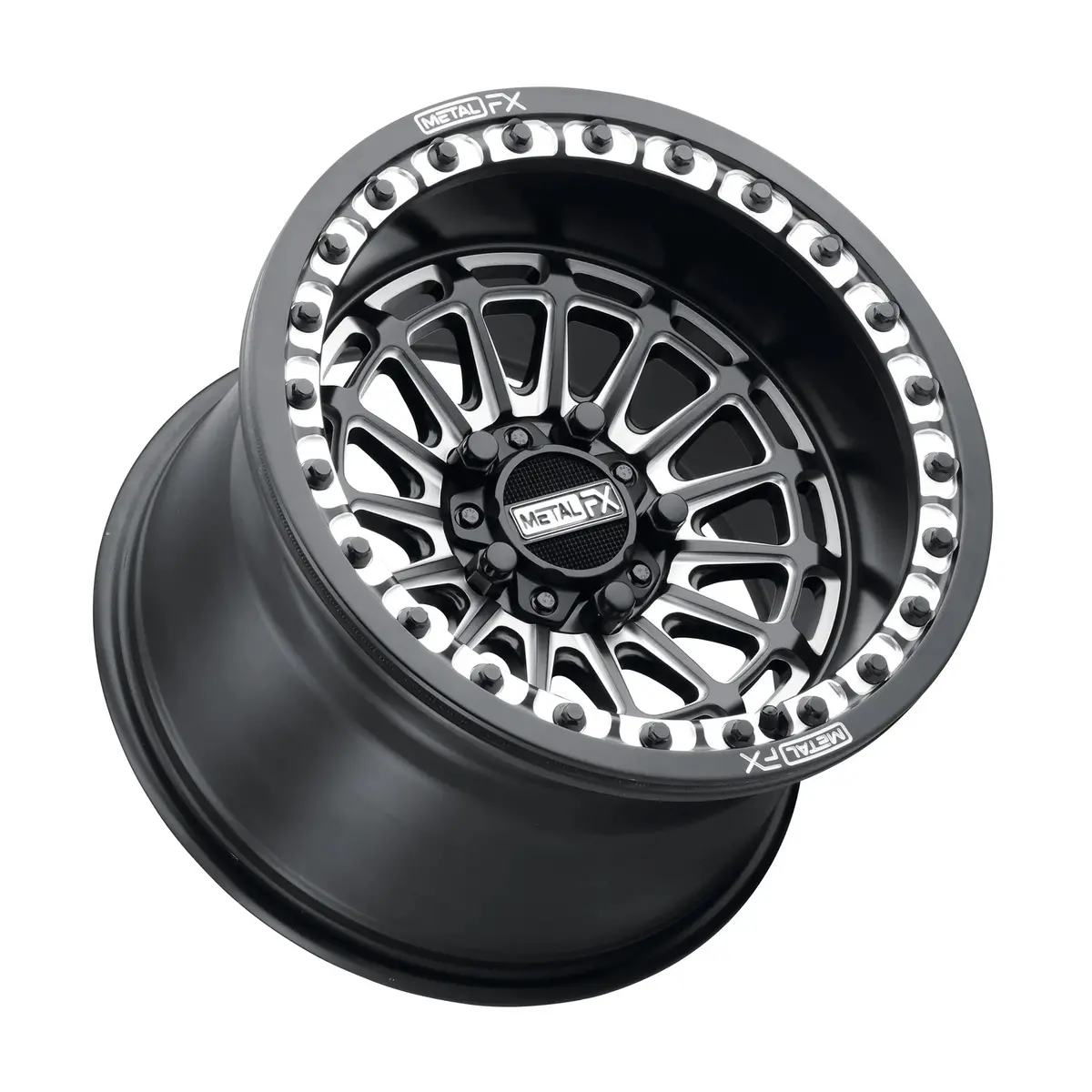 Delta R Beadlock | Satin Black Contrast Cut | 15X10 | +0Mm/5+5 | 5X4.5 | 78323 1