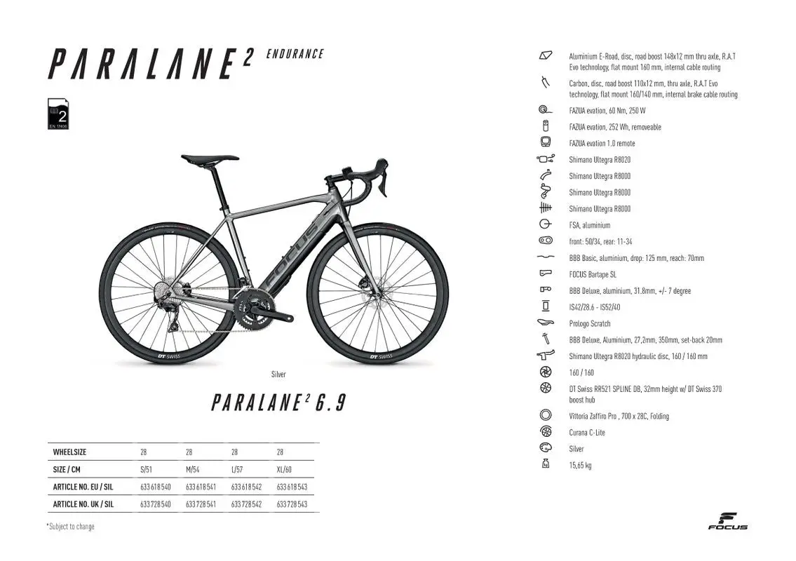 Focus Paralane2 Alloy 6.9 Ultegra 2
