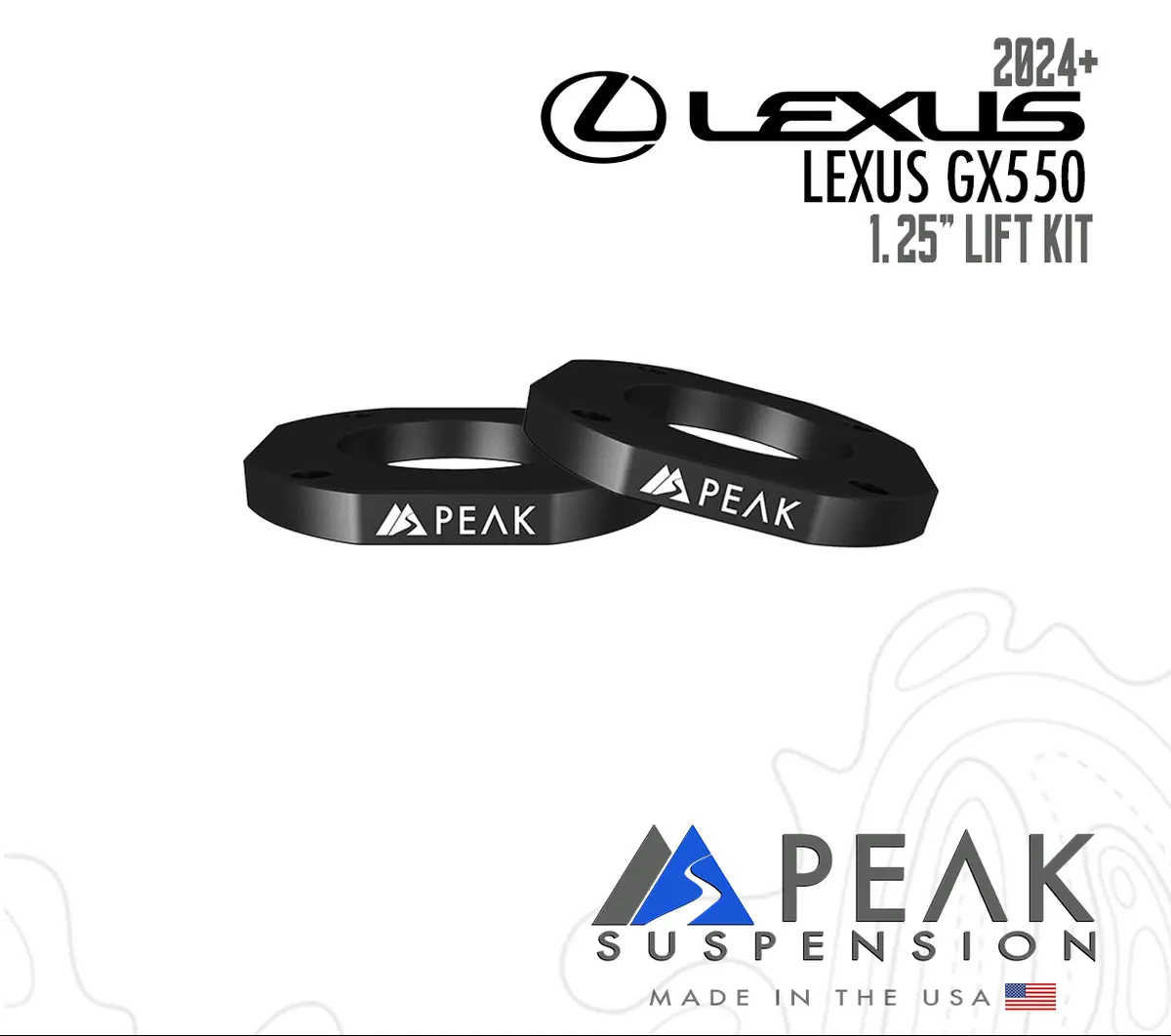 Peak 2024+ Lexus Gx550 1.25″ Lift Kit 1